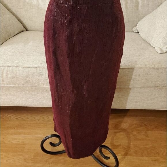 Haney Martina Strapless Sequin Sheath Dress sz 12 - Picture 6 of 12